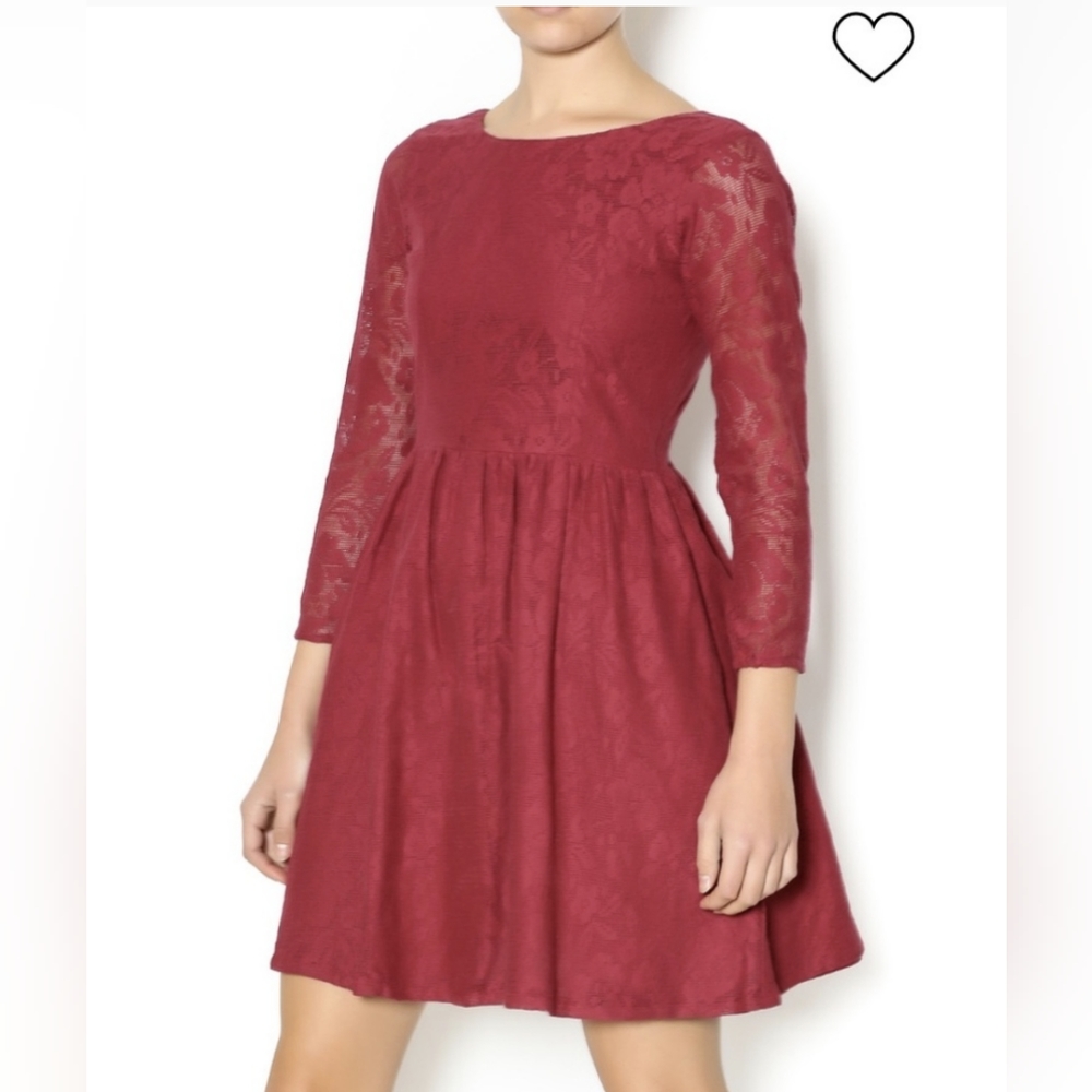 Red Lace Mata Traders Dress